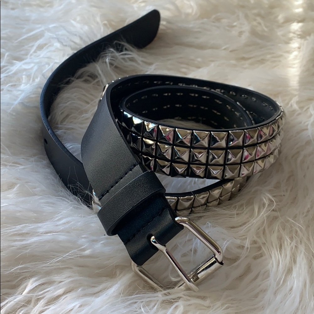 Black Studded Belt